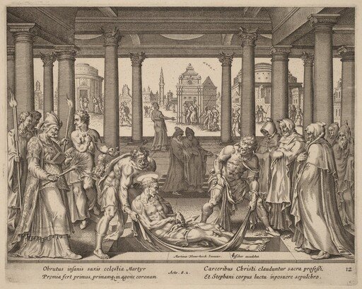 Devout Men Carrying Saint Stephen to His Burial