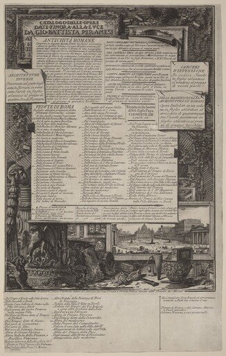 Catalogo delle Opere