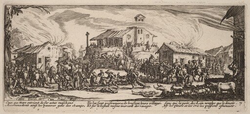 Plundering and Burning a Village
