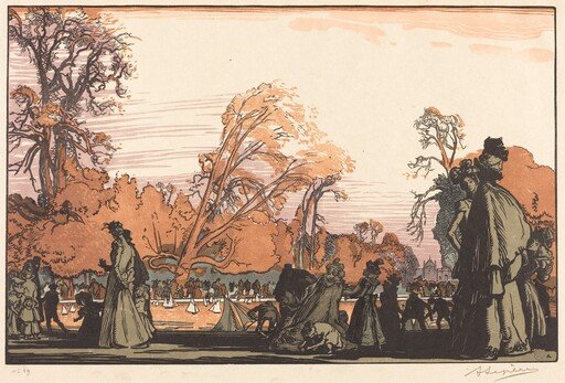 Pond in the Tuileries (Le bassin des Tuileries)