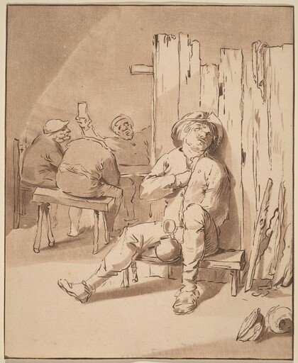 Drunken Peasant at an Inn