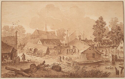 Village with Pond