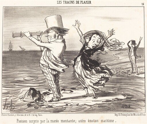 Parisiens surpris par la marée...