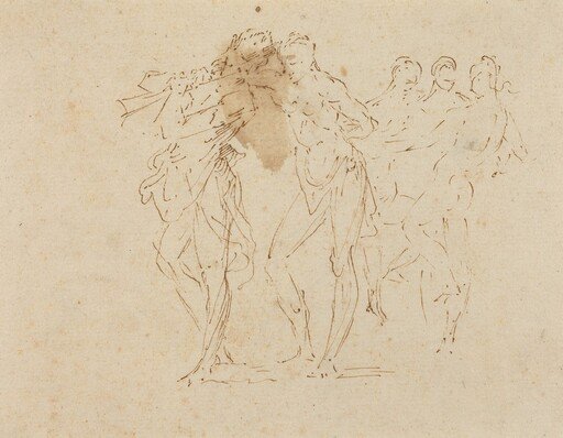 Musician and Dancing Figures