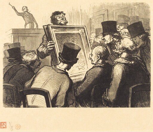Les Amateurs de tableaux a l'hotel Bouillon