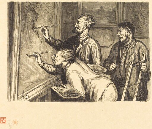 Exposition de peinture de 1868 - Le Dernier coup de pinceau