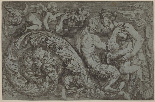 Decorative Panel with Mythological Figures