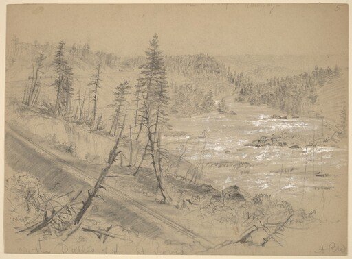 Railroad on the Dalles of the St. Louis