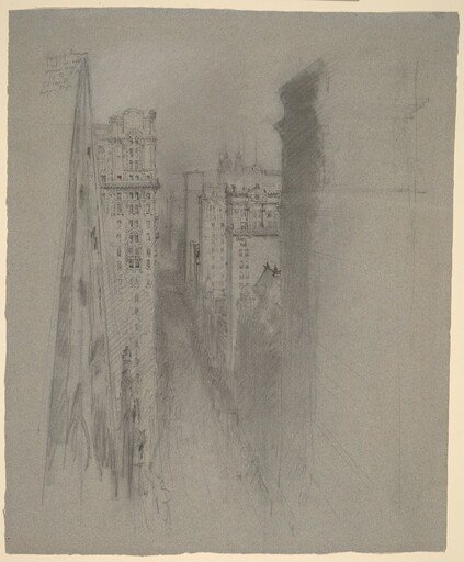 North on Broadway from Trinity Church