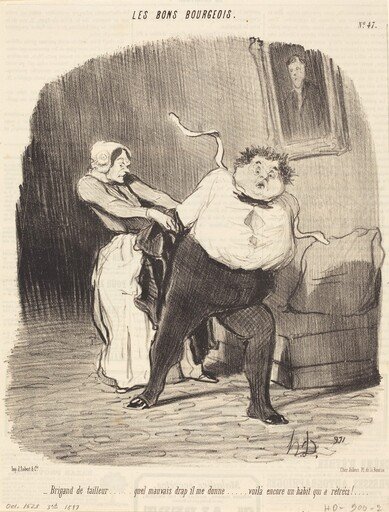 Brigand de tailleur... encore un habit... rétréci!