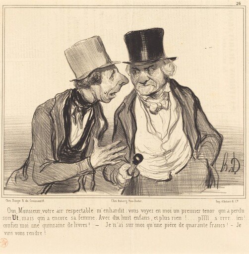 Oui, Monsieur, votre air respectable m'enhardit...