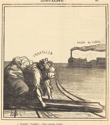 Versailles!... Trois semaines d'arrêt!