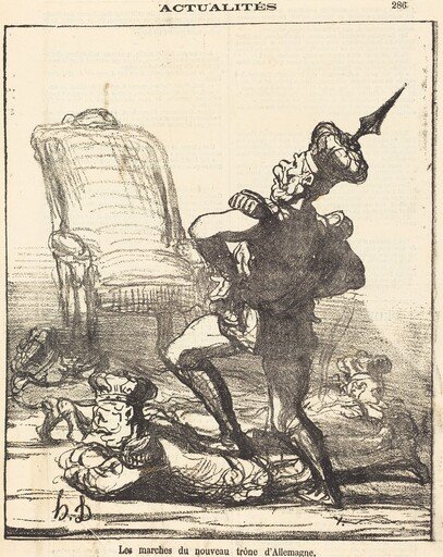 Les marches du nouveau trone d'Allemagne