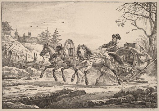 A Hired Coachman in Winter