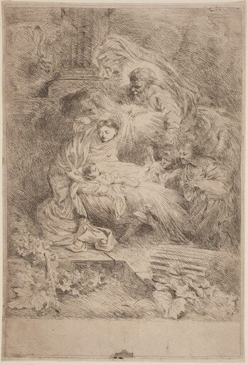 The Nativity with God the Father and the Holy Spirit