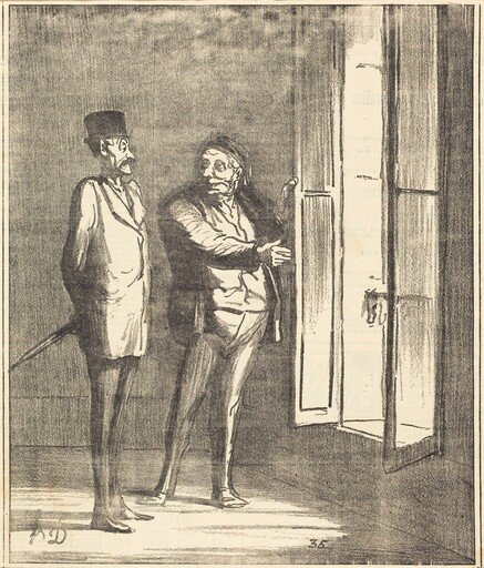 Monsieur sera très bien ici...
