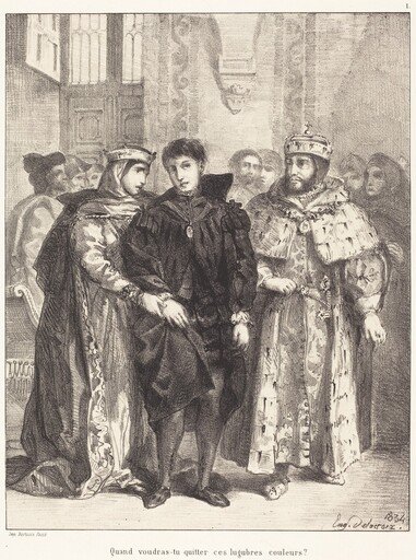 The Queen Tries to Console Hamlet (Act I, Scene II)