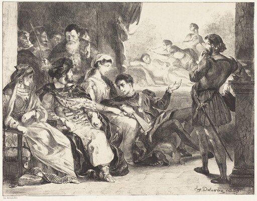 Players Enacting the Poisoning of Hamlet's Father (Act III, Scne II)