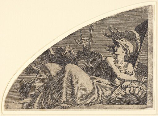 Bellona Seated on Her Trophies