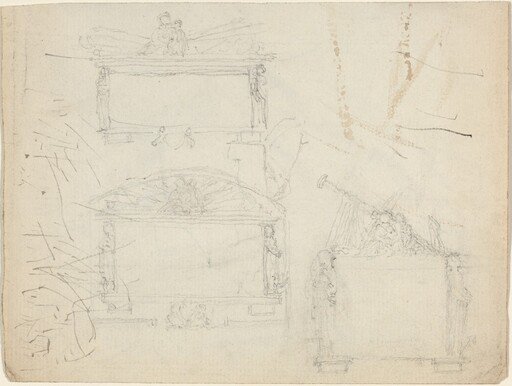 Designs for Monuments [recto and verso]
