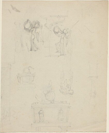 Sheet of Studies [recto and verso]