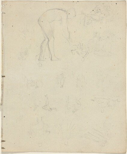 Sheet of Studies [recto and verso]