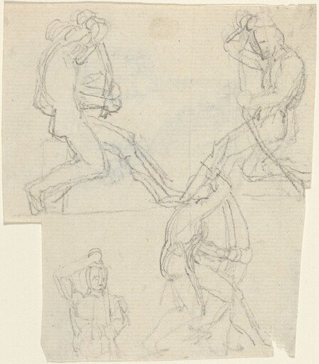 Sheet of Studies [recto and verso]