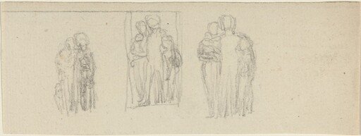 Three Groups of Figures (Parents and Children?)
