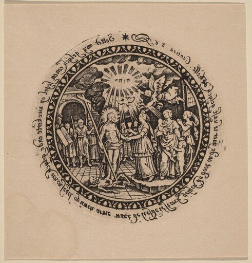 Triumphant Christ with Prophets and Saints