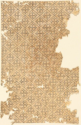 Sheet with Flower and Diamond Pattern