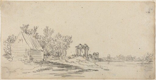 River Landscape with a Distant Bridge