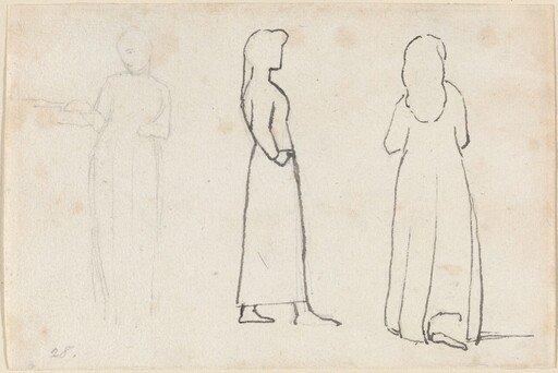 Three Sketches of a Standing Woman