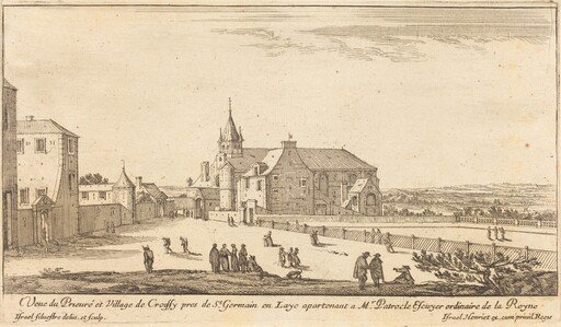 Veue de Prieure et Village de Croissy