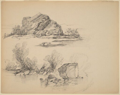 Rocks Along a Lakeshore [recto]