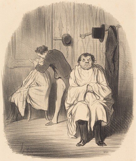 Diable!... il parait que le rasoir n'est guère bon...