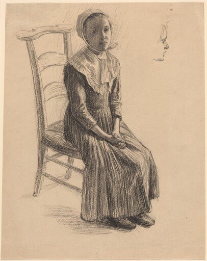 Seated Girl in Peasant Costume