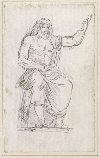 Statue of Jupiter, Seated [recto]