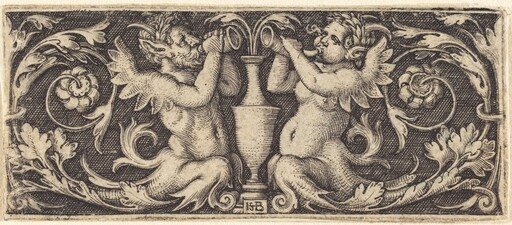Ornament with a Couple of Tritons Blowing Horns