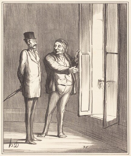 Monsieur sera très bien ici...