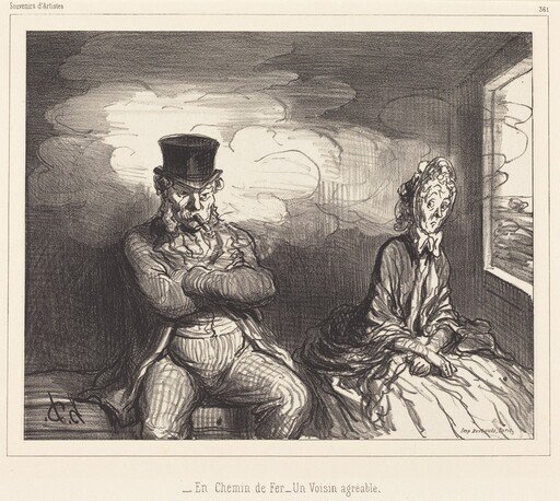 En Chemin de fer... un voisin agréable (On the Railroad... an agreeable neighbor)