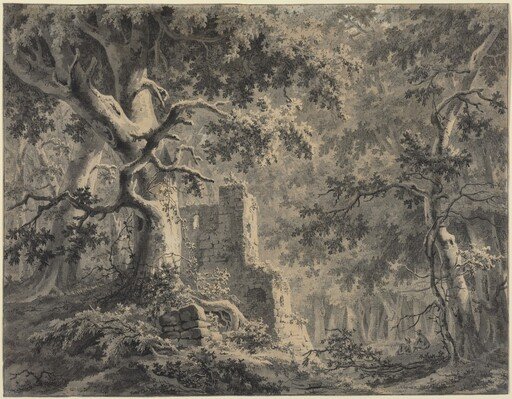 Ruins by a Woodland Stream