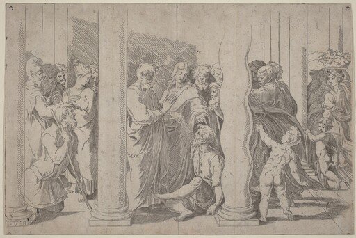 Saints Peter and John Healing the Lame Man at the Golden Gate