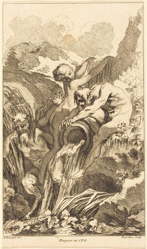 Satyr, Nymph and River God
