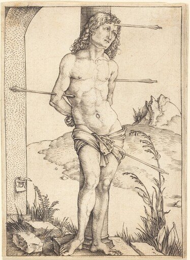 Saint Sebastian Bound to the Column