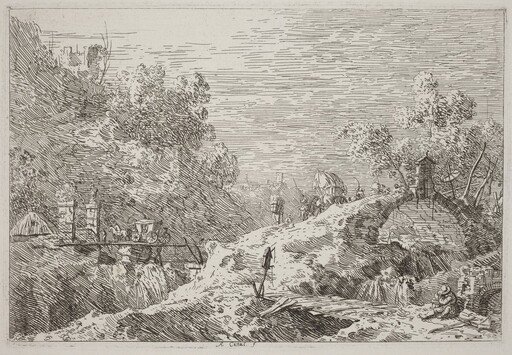 Mountain Landscape with Five Bridges [lower right]