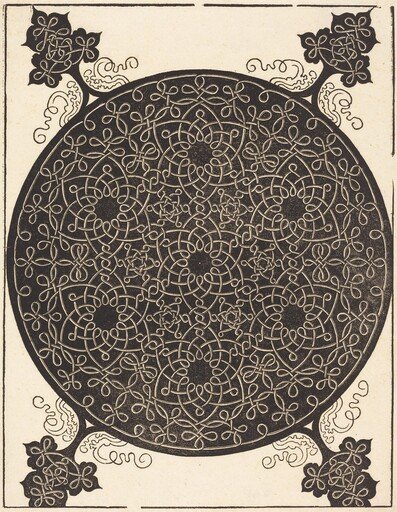 The Sixth Knot  (combining seven small systems of knots with black centers)