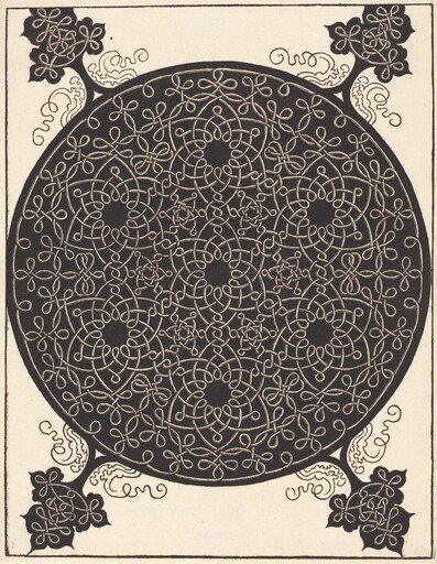 The Sixth Knot  (combining seven small systems of knots with black centers)