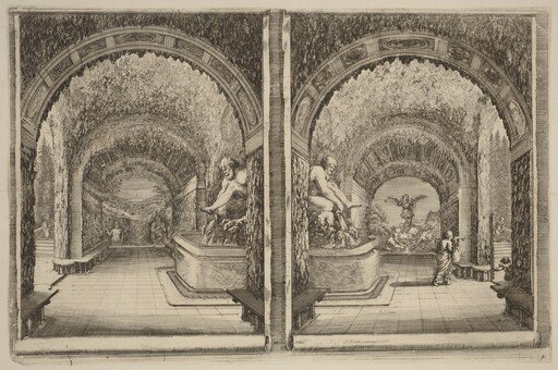 A Grotto Seen from Two Different View Points
