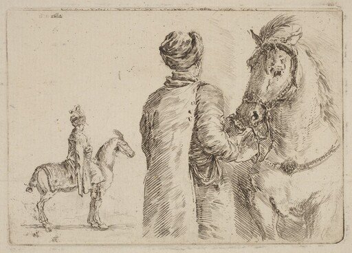 Polish Attendant Holding the Bridle of a Horse