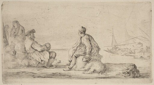 Sailors Seated on a Bank